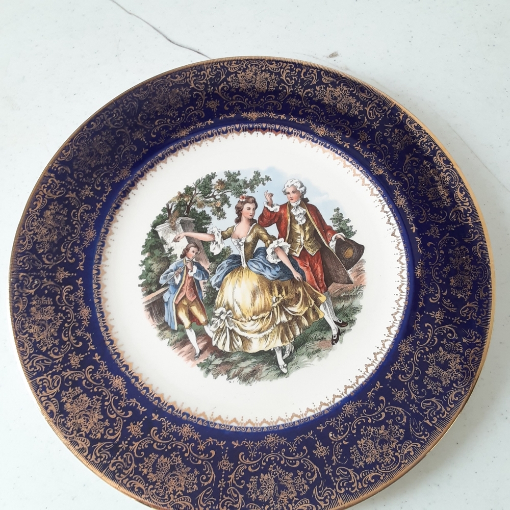 Salem china co 1940s gold plate